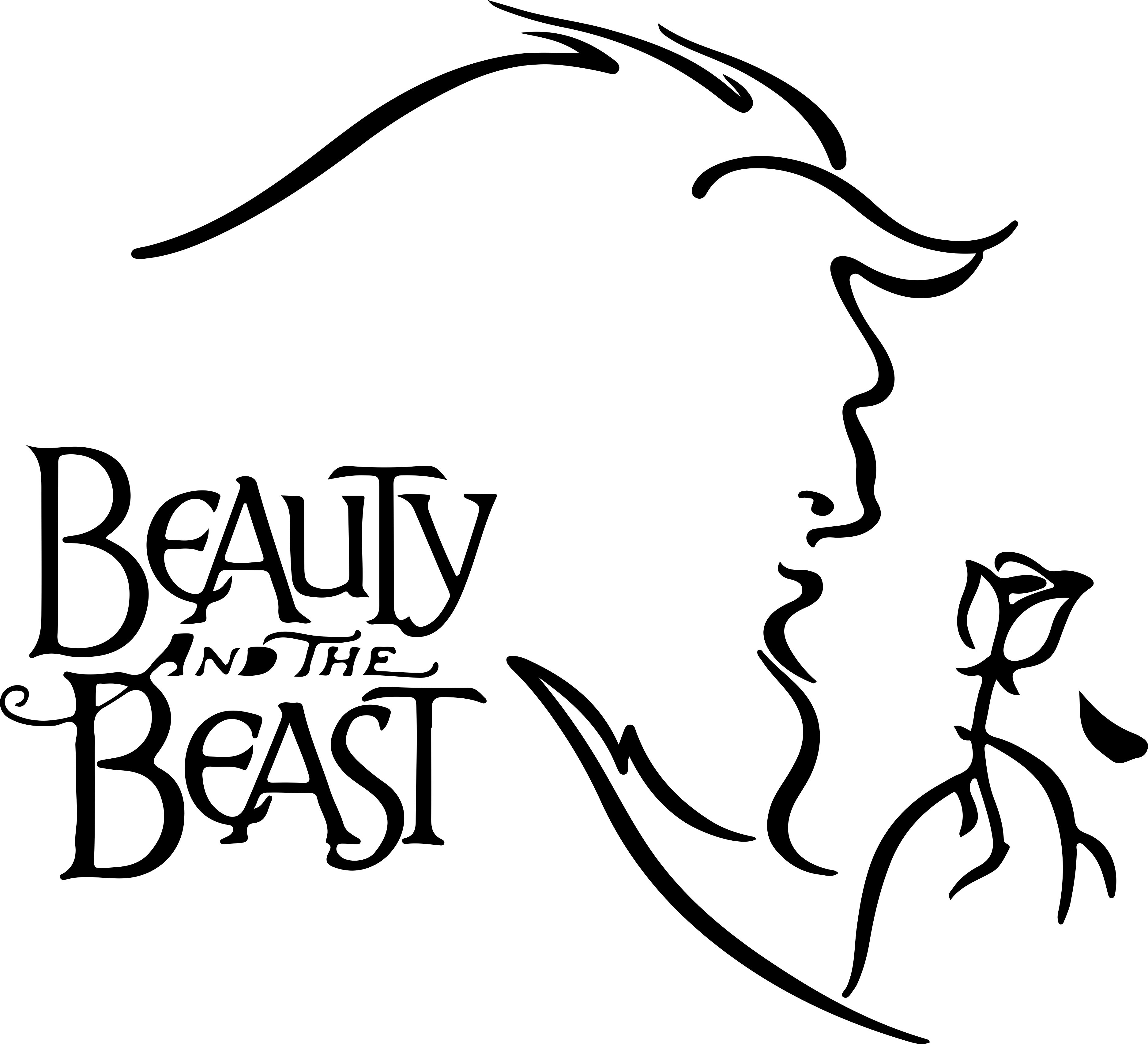 Beauty Beast 7 Simple Line Art Svg Free Vectors
